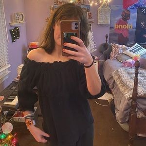 Anthropologie off the shoulder top